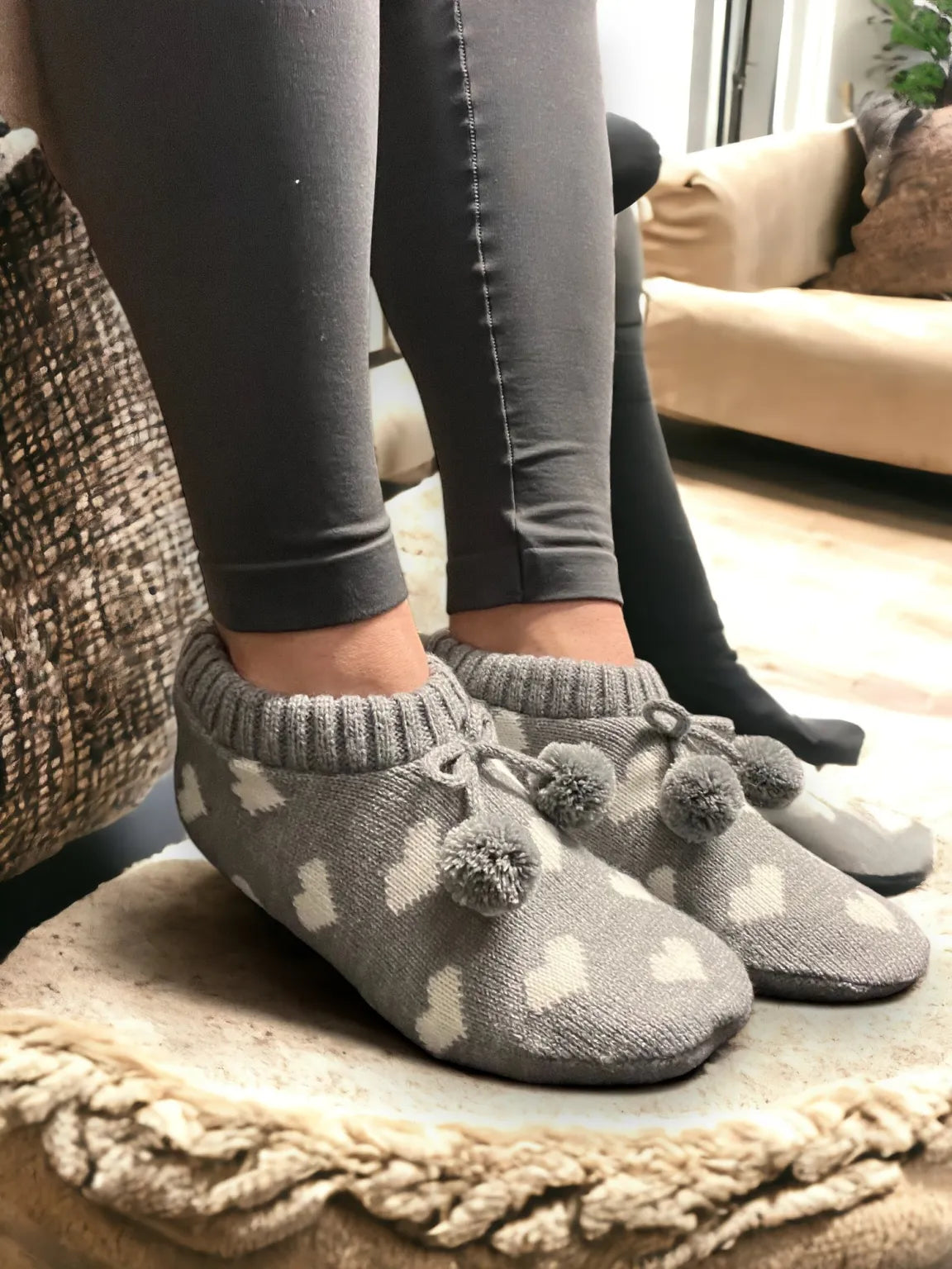 Cosy Slippers - Hearts