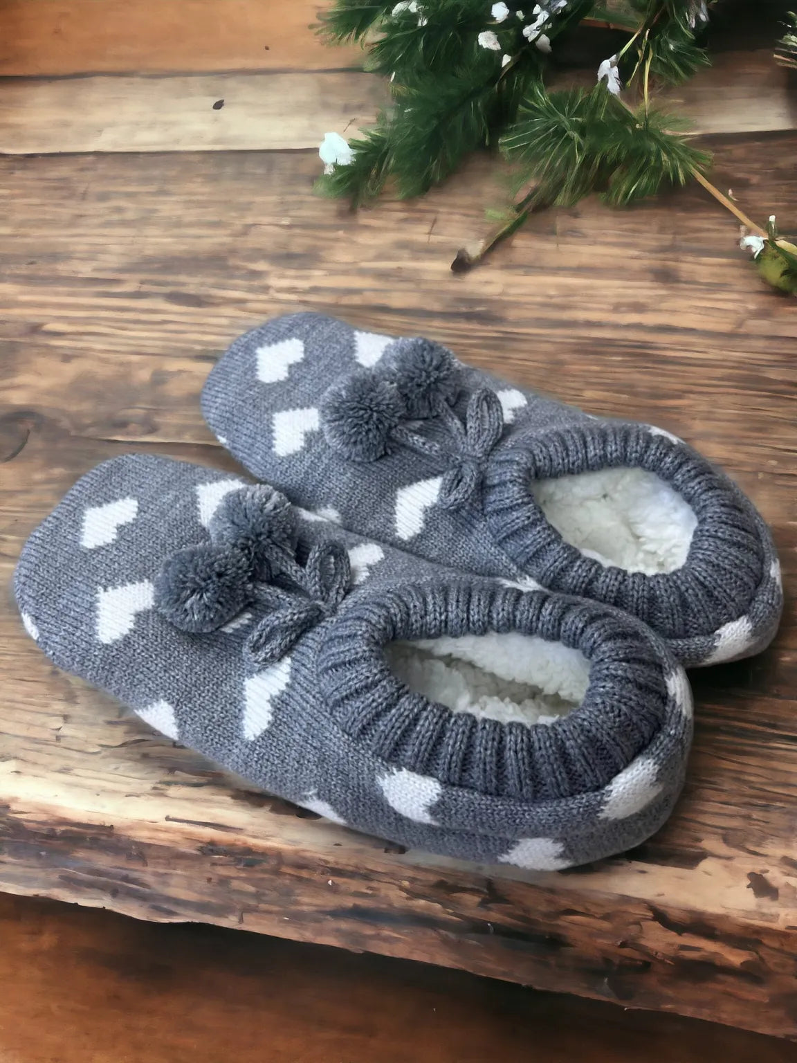 Cosy Slippers - Hearts