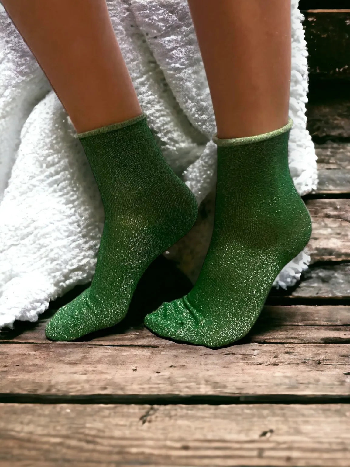 Sparkly Lurex Socks - Various Colours