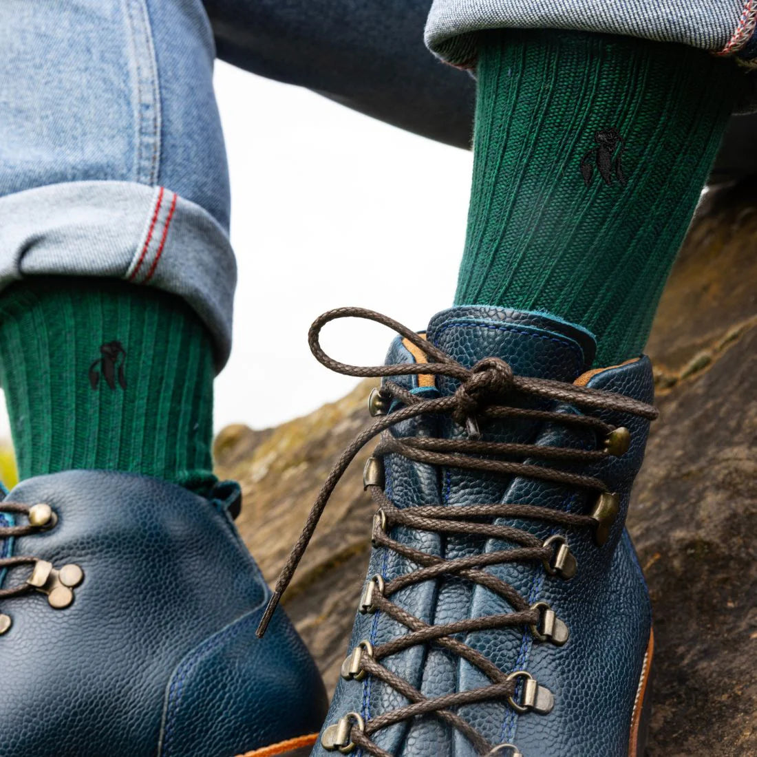 Racing Green Bamboo Boot Socks S - Women