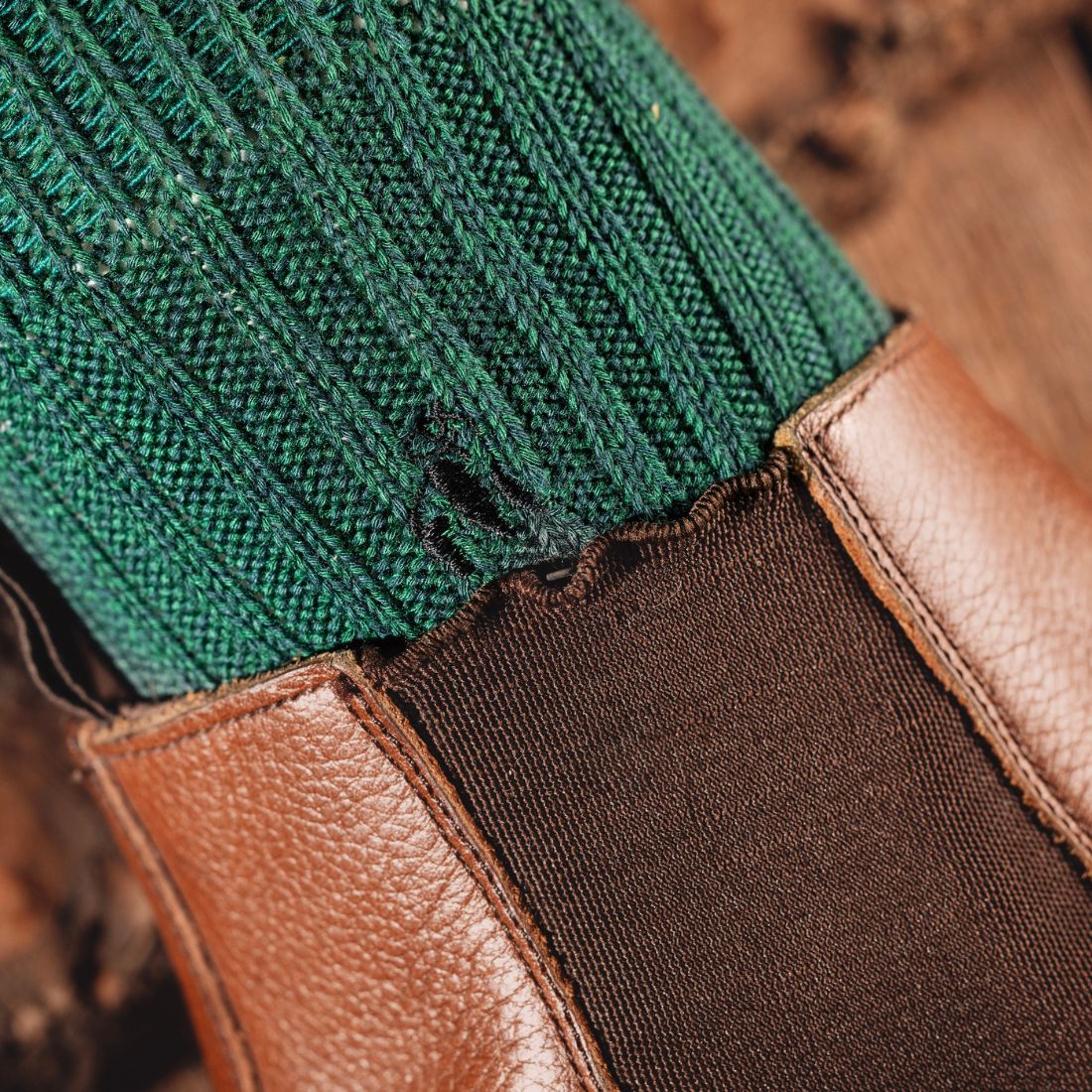 Racing Green Bamboo Boot Socks L