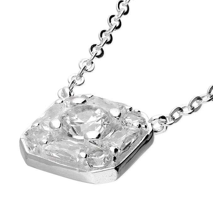 CZ Square Necklace