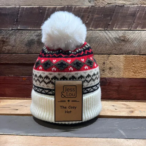 Unisex Bobble Hat - Nordic Cream