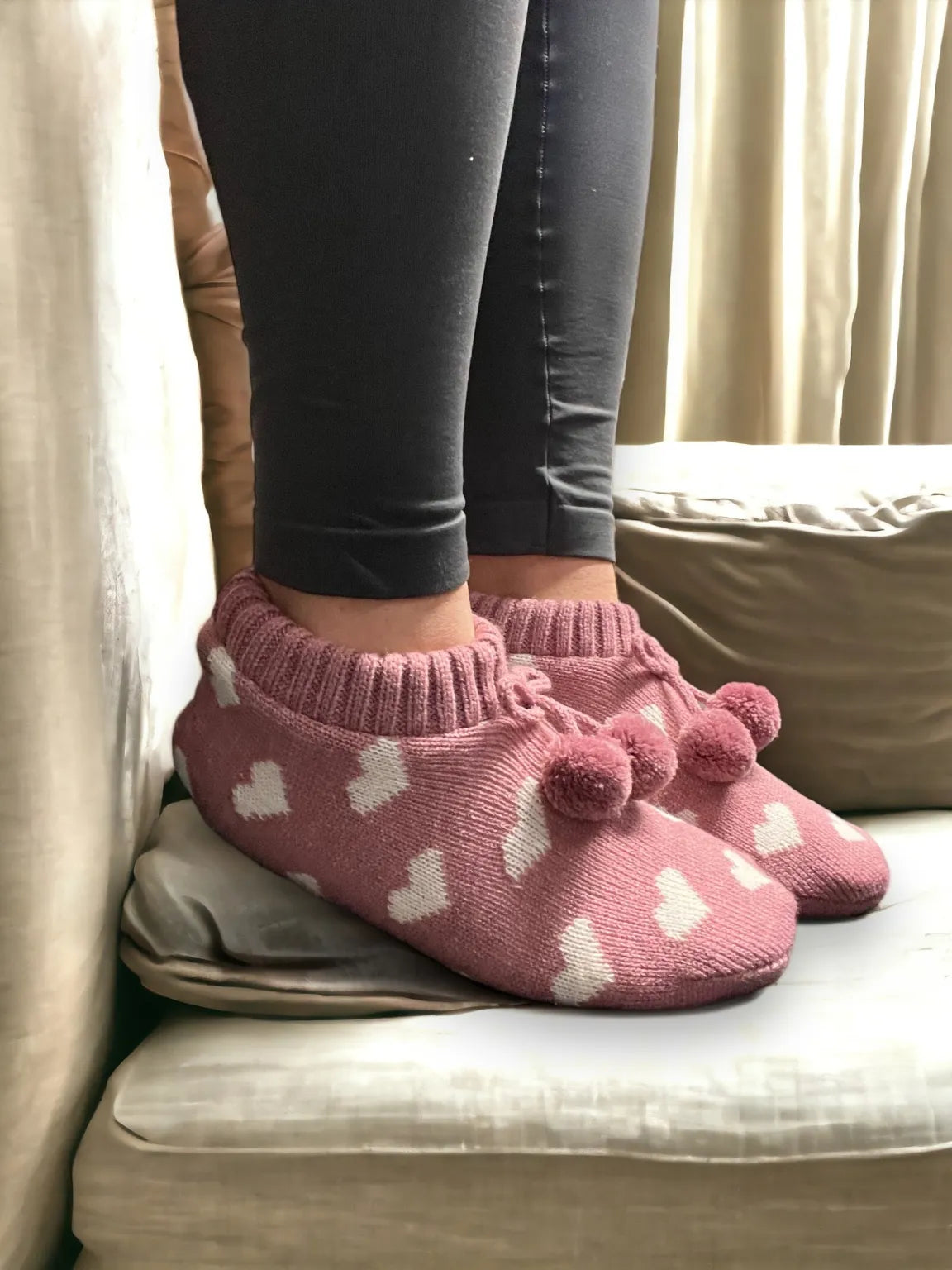 Cosy Slippers - Hearts