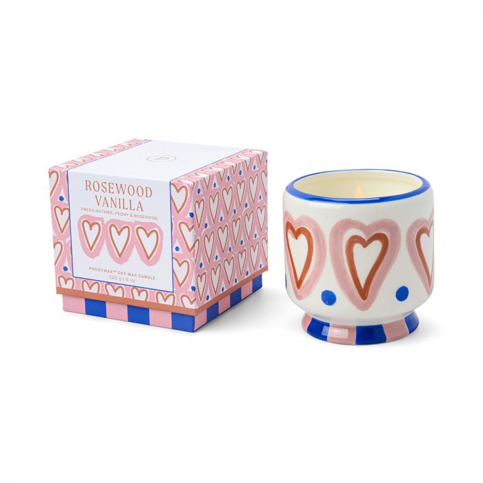 Paddywax Adopo Hearts - Rosewood Vanilla