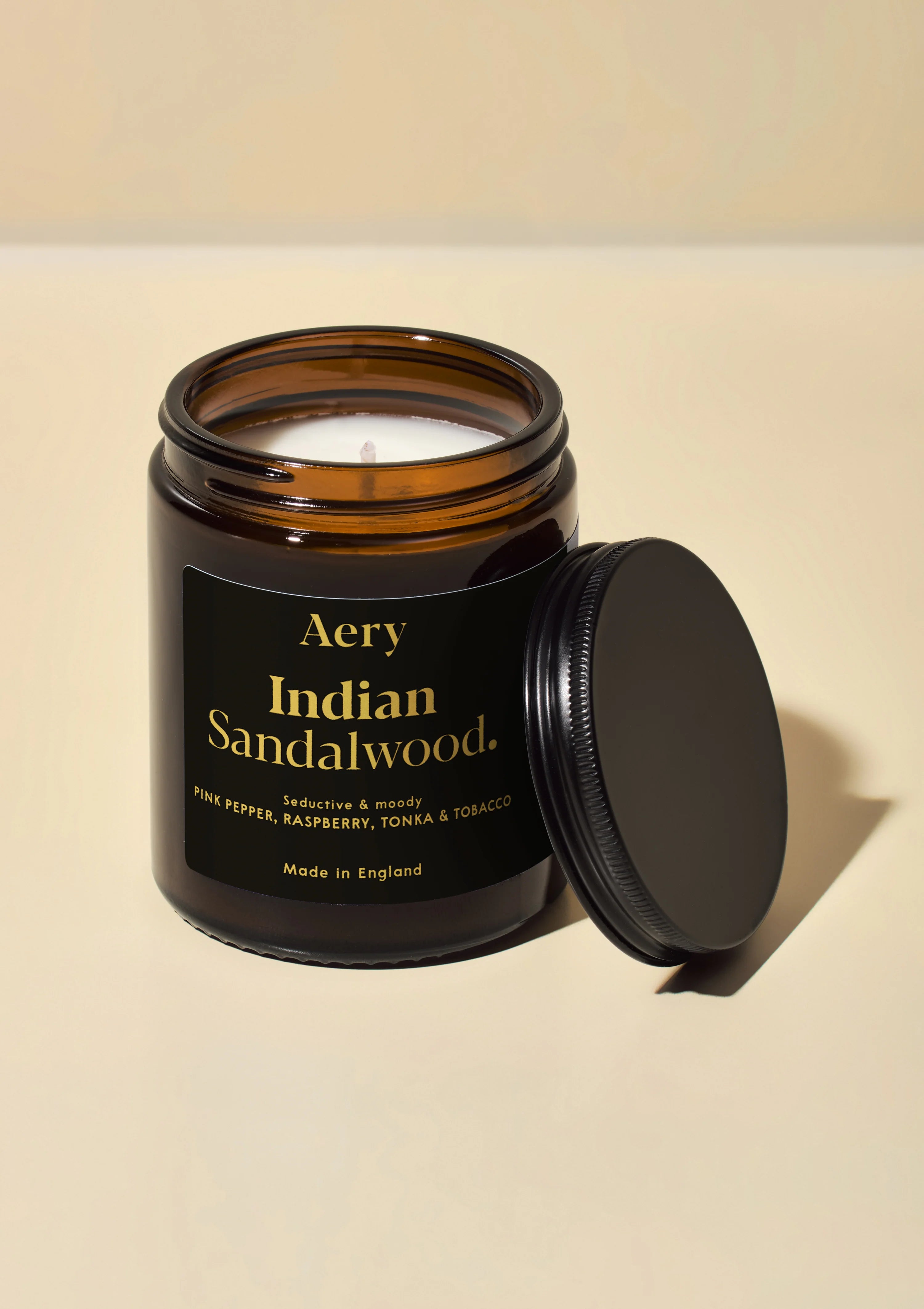 Indian Sandalwood Scented Candle Jar