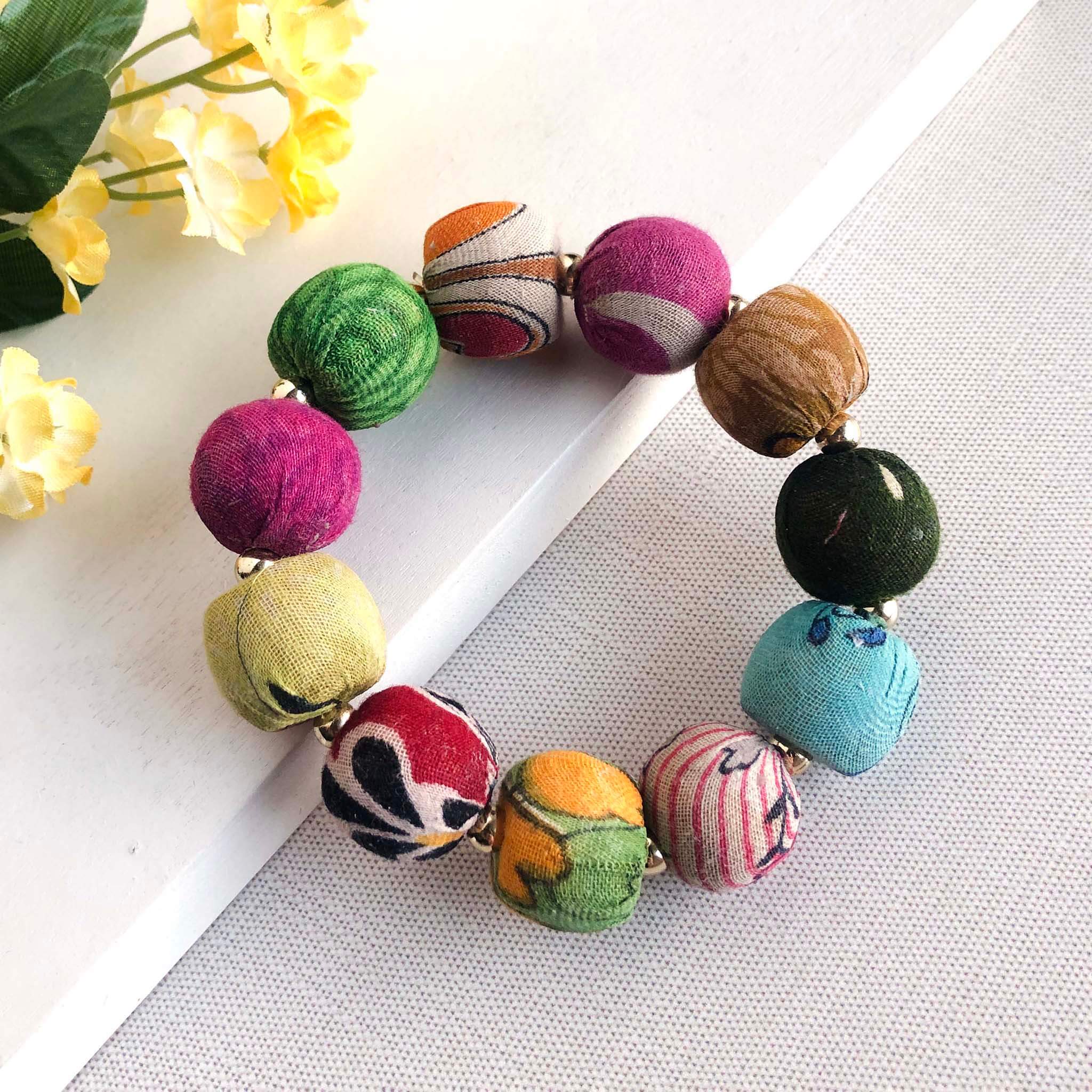 Kantha Bauble Bracelet - Large