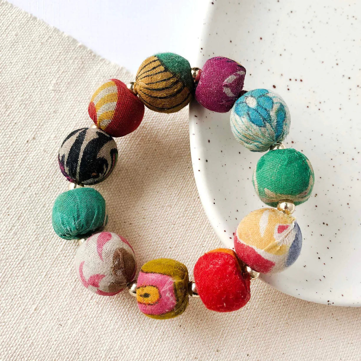 Kantha Bauble Bracelet - Large