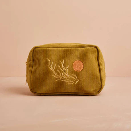 Cai & Jo - Corduroy Makeup Bag - Various Colours