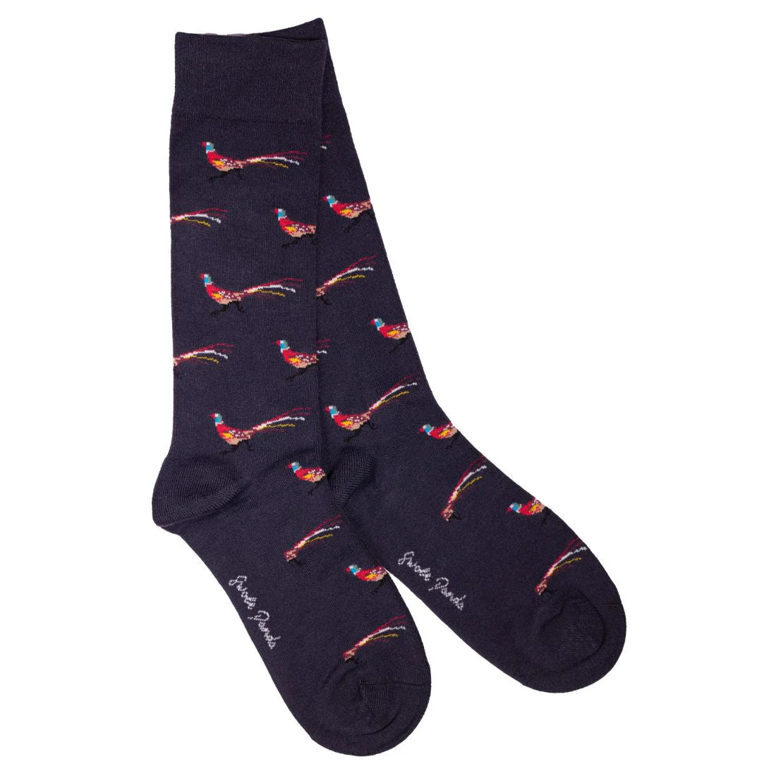 Swole Panda - Comfort Cuff Pheasant Black Socks