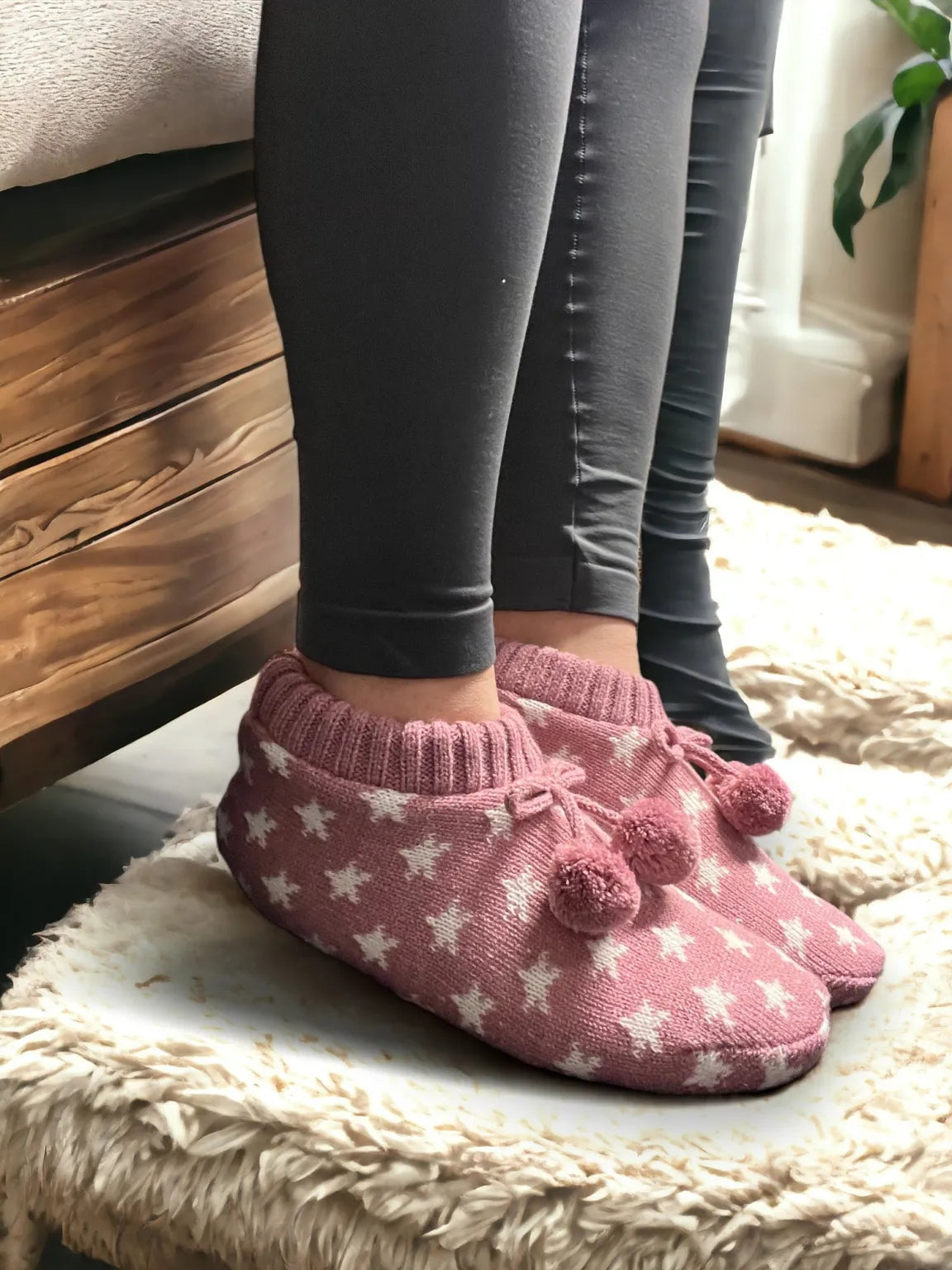 Cosy Slippers - Stars - Various Colours