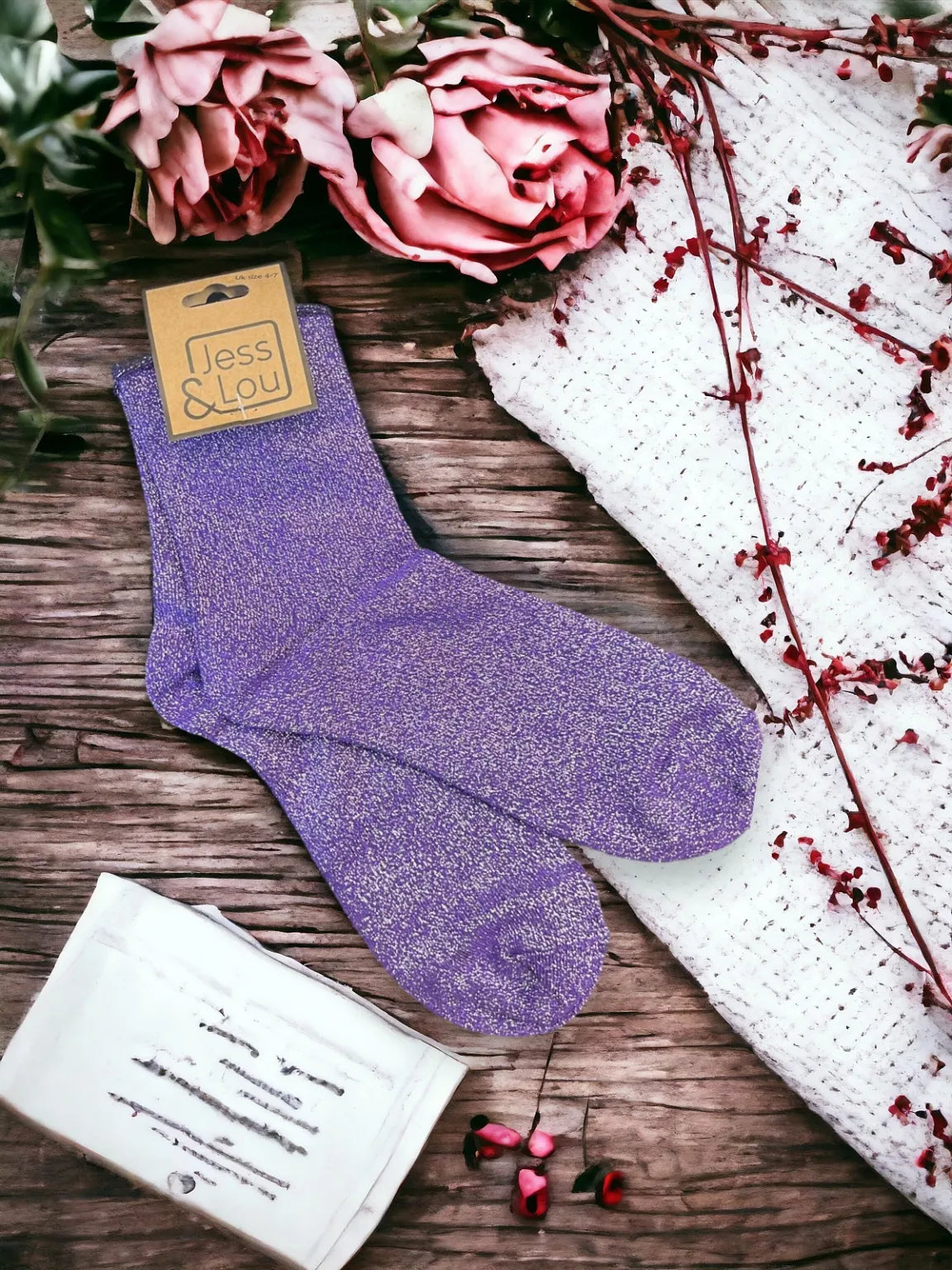 Sparkly Lurex Socks - Various Colours