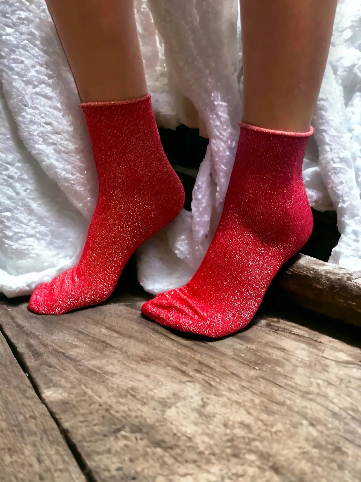 Sparkly Lurex Socks - Various Colours