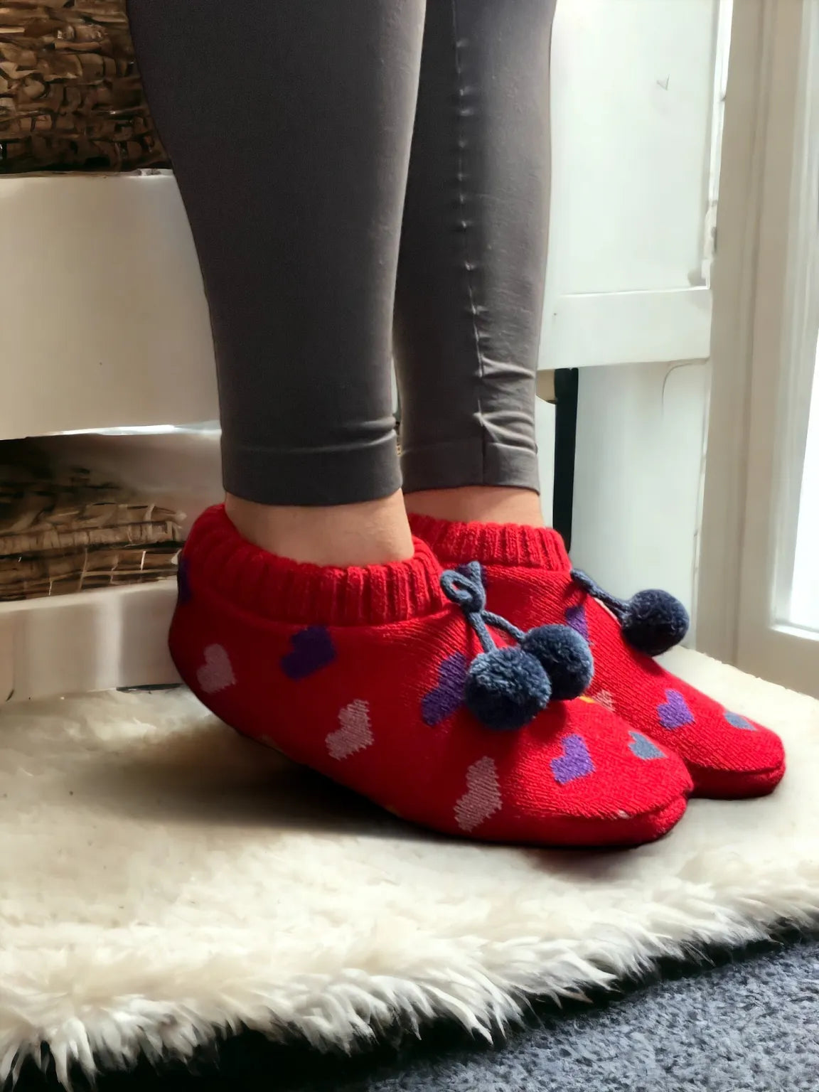 Cosy Slippers - Hearts