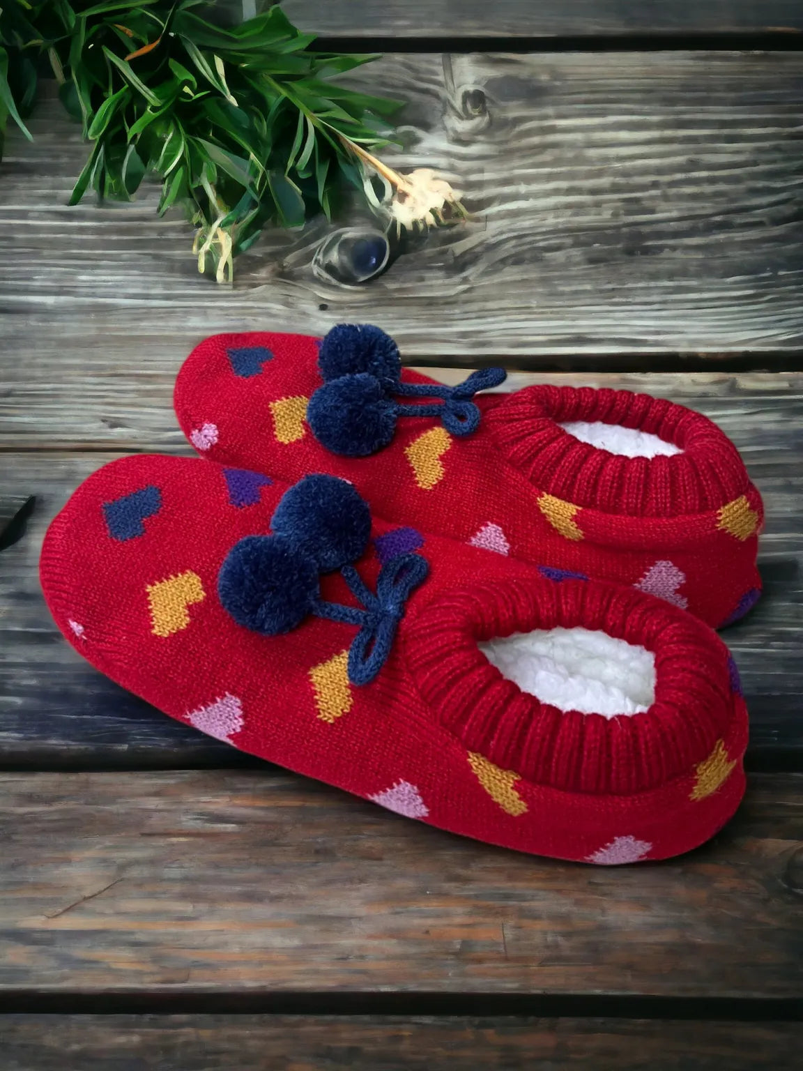 Cosy Slippers - Hearts