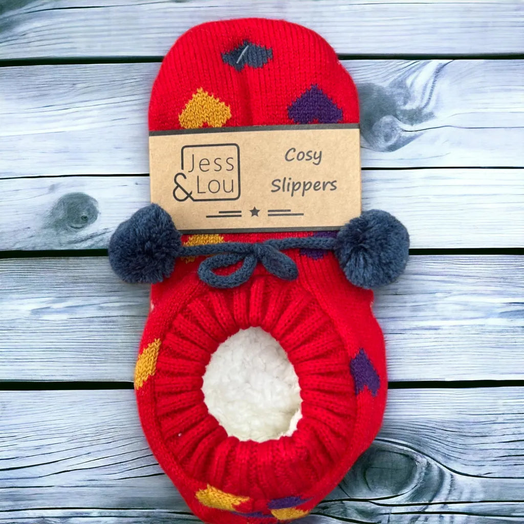 Cosy Slippers - Hearts