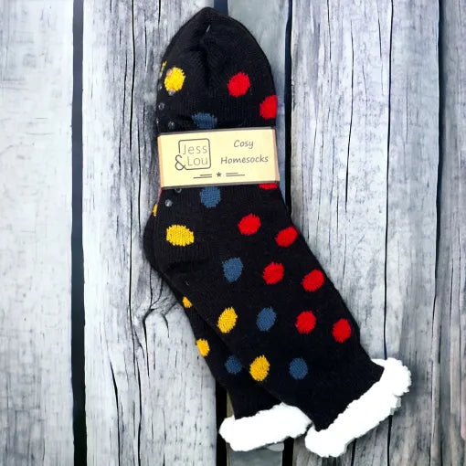 Cosy Lined Socks - Splendid Spots