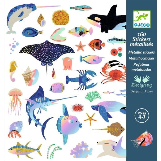 Stickers - Metallic Sea Life