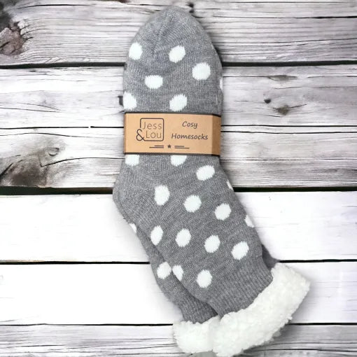 Cosy Lined Socks - Splendid Spots