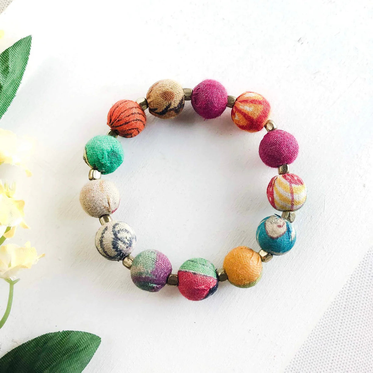 Kantha Bauble Bracelet - Small