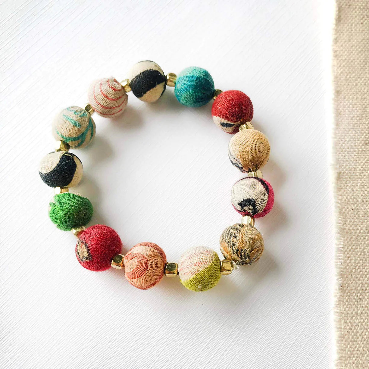 Kantha Bauble Bracelet - Small