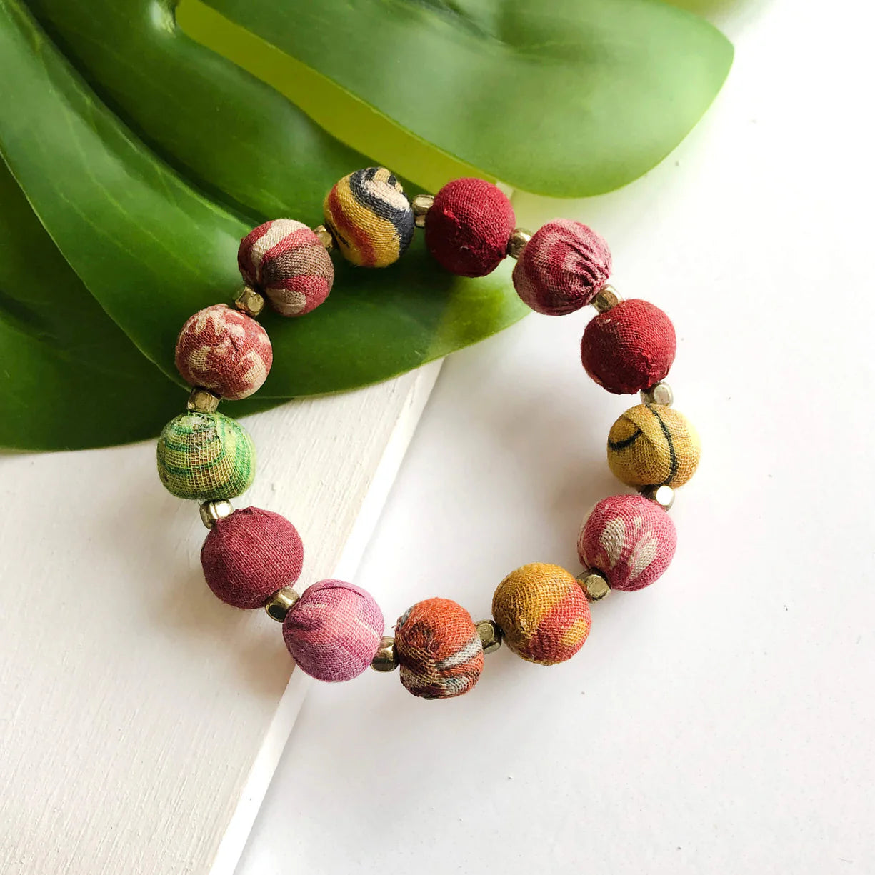 Kantha Bauble Bracelet - Small