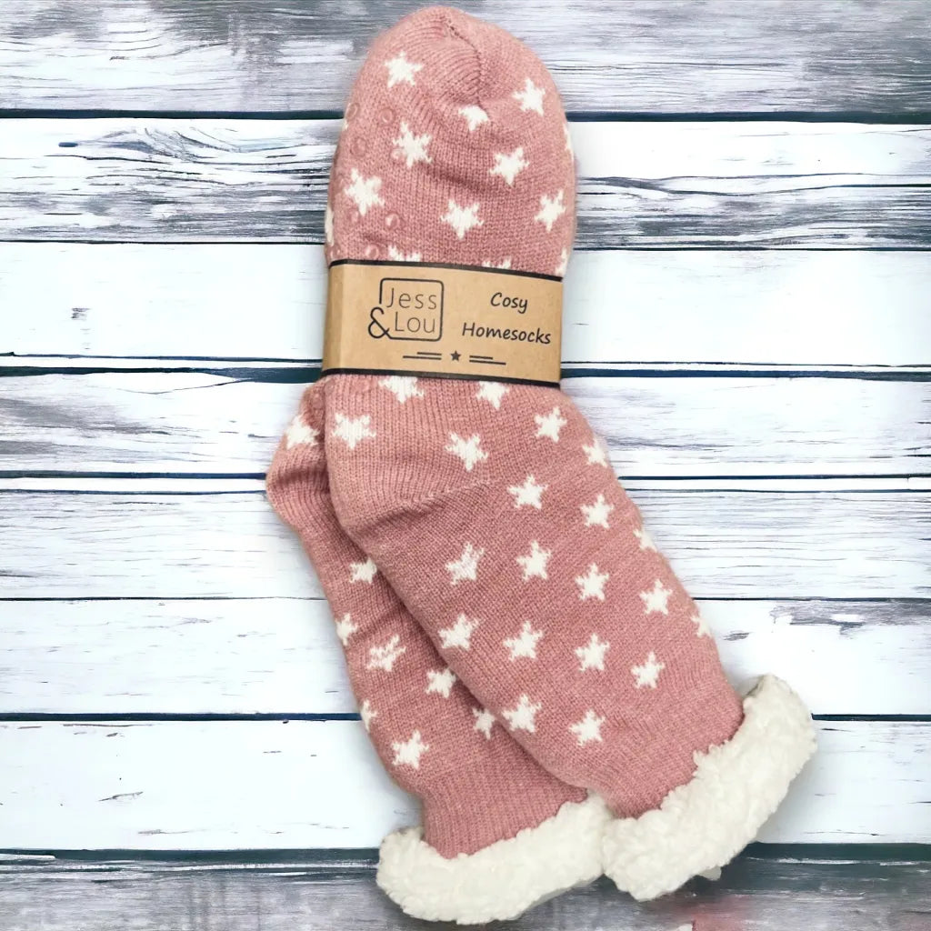 Cosy Lined Socks - Shining Stars