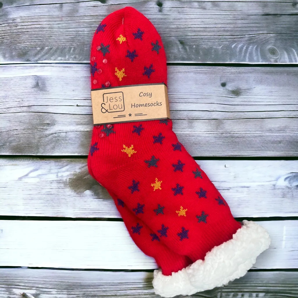 Cosy Lined Socks - Shining Stars