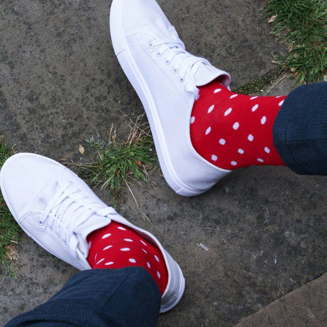 Red Dot Bamboo Men's Socks