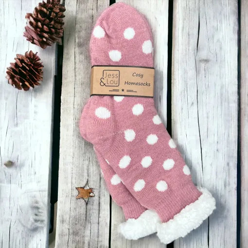 Cosy Lined Socks - Splendid Spots