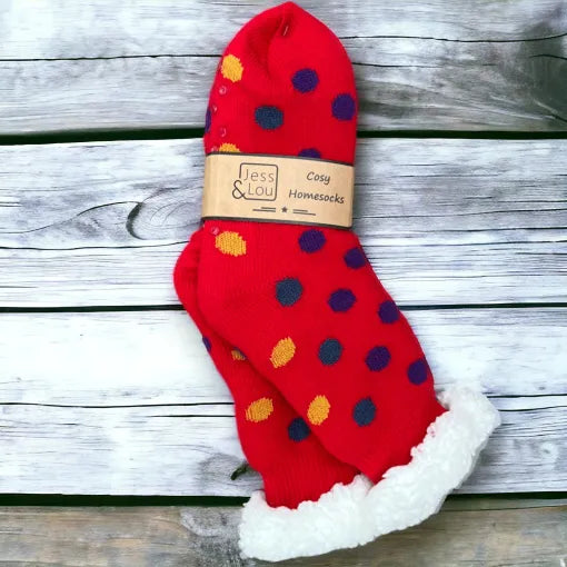 Cosy Lined Socks - Splendid Spots