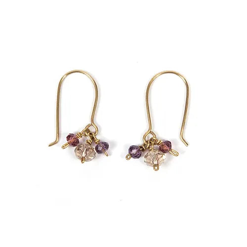 Temple Beads Earrings - Rose