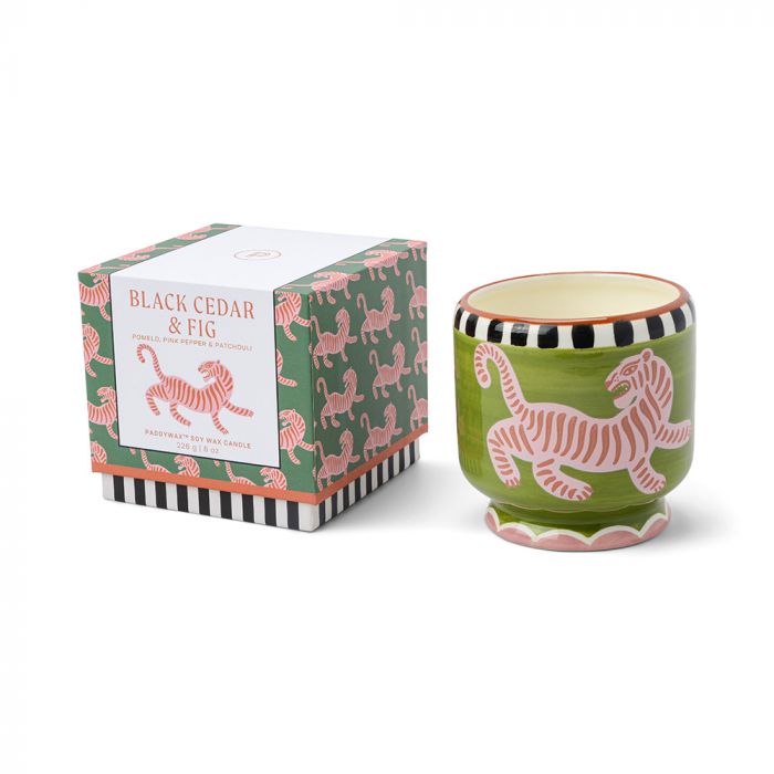 Paddywax Adopo Candle - Tiger, Cedar & Fig