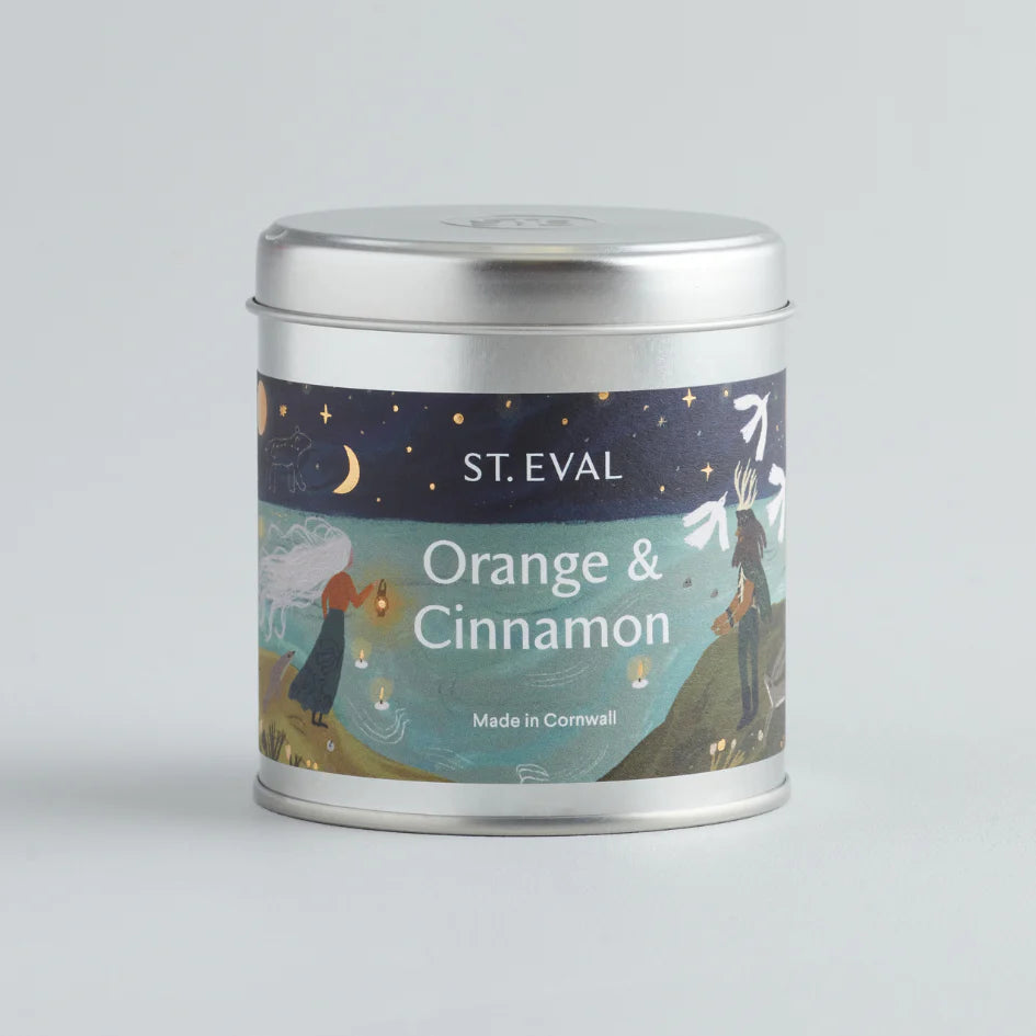 Christmas Tin Candle - Orange and Cinnamon