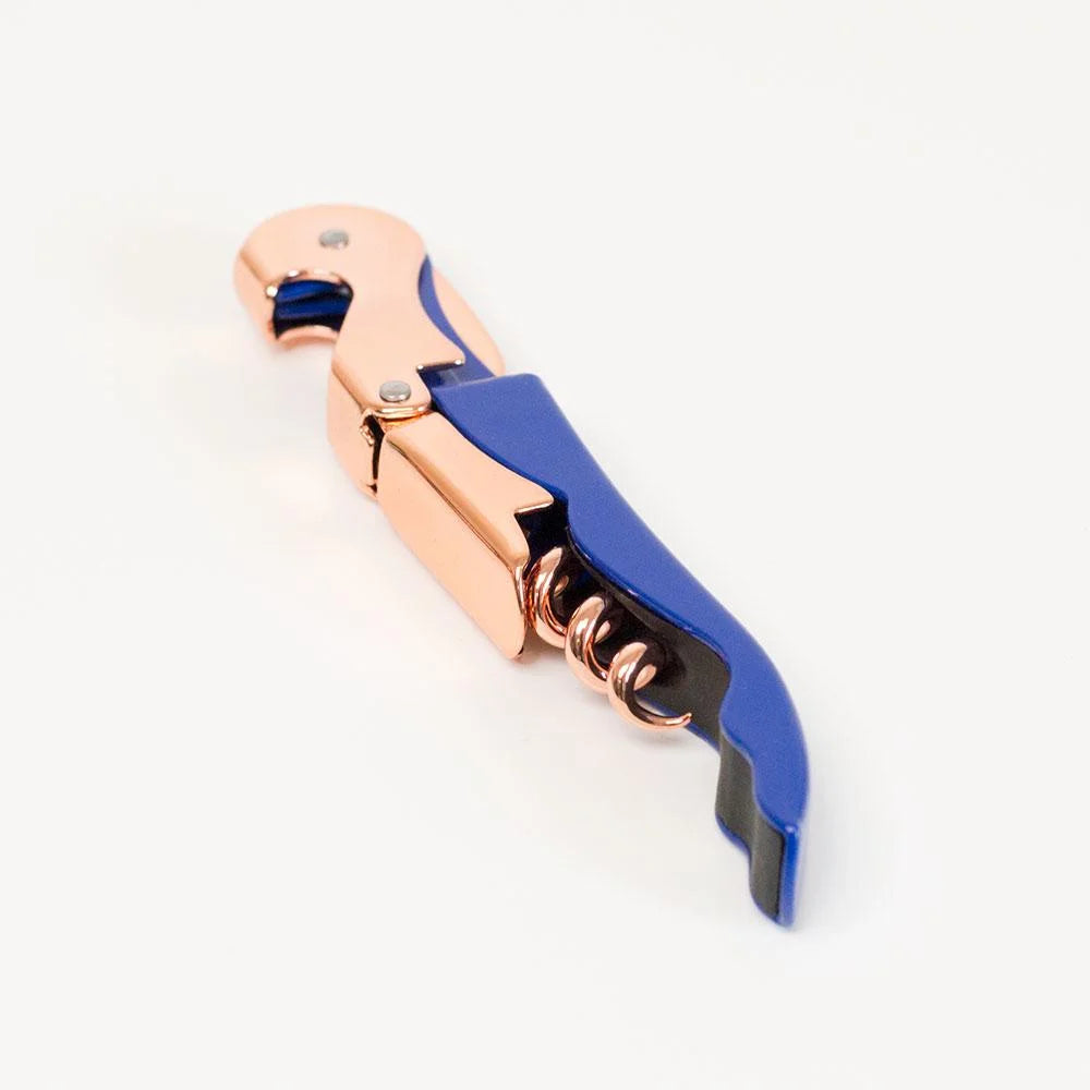 Waiters Friend Corkscrew  - Rose Gold & Blue