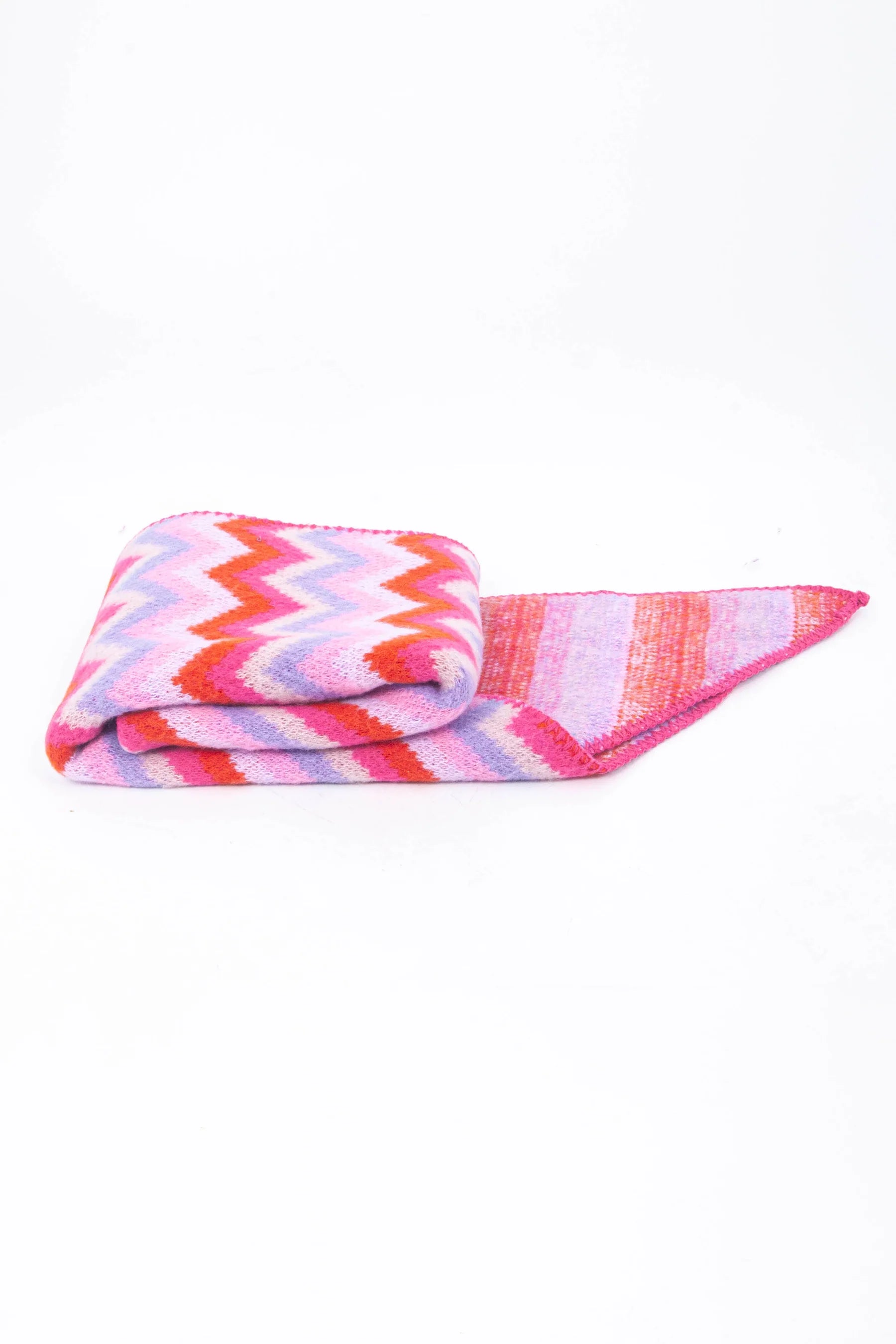 Pink/Lilac Zigzag Scarf