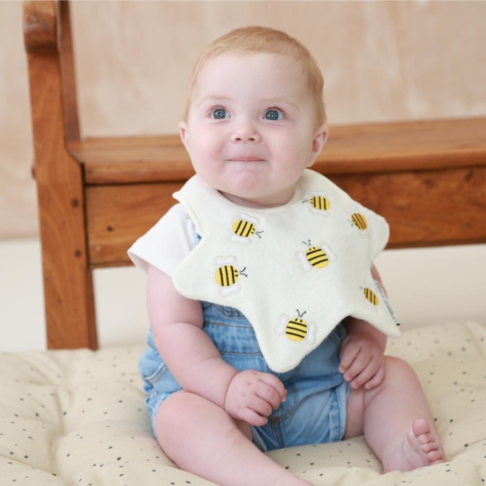 The Cream Bumblebee Bib