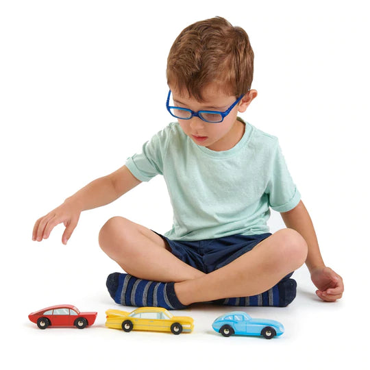 Retro Cars Wooden Toy