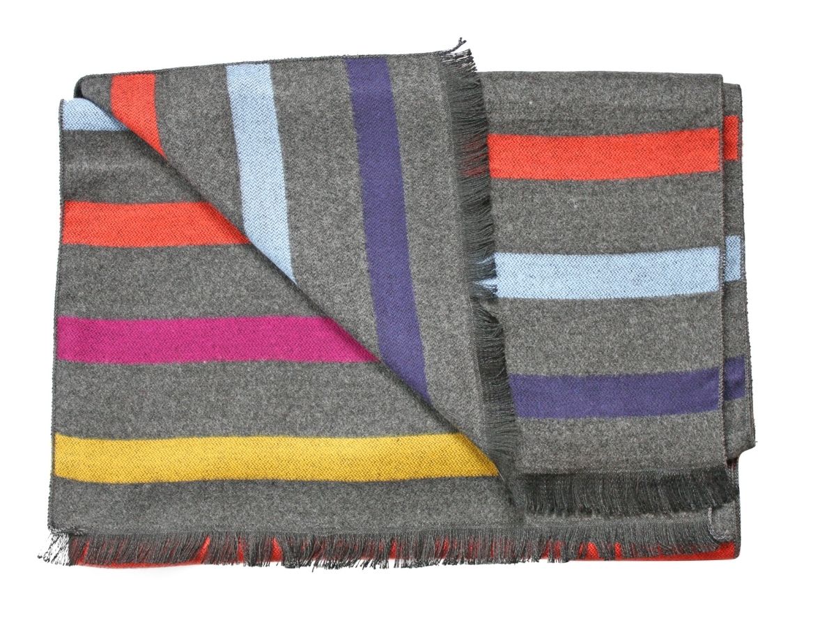 AW22 Multi Fine Stripe Bamboo Scarf