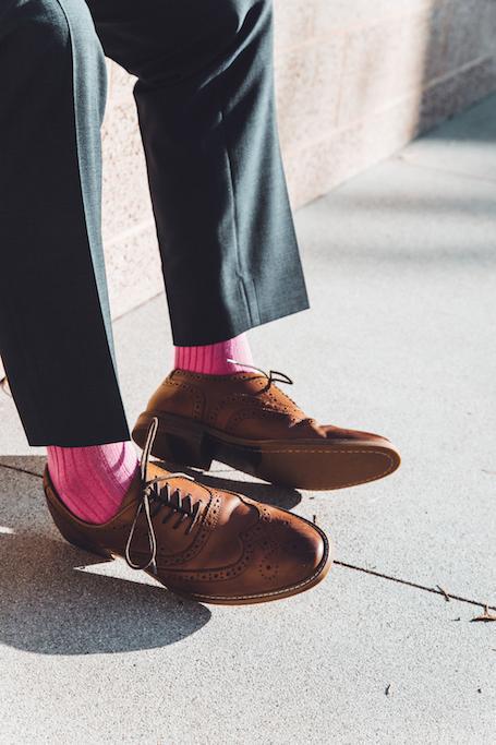 Rich Pink Bamboo Socks