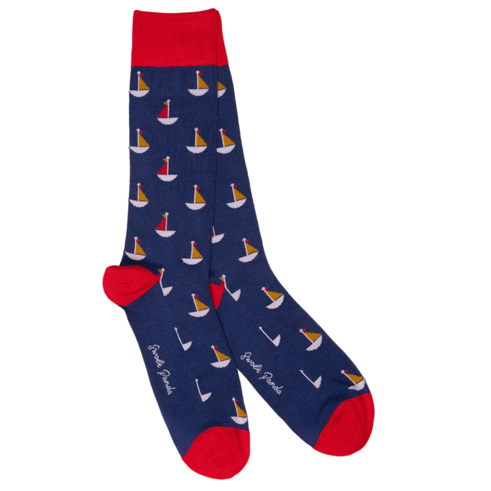 Sailing Boat Bamboo Socks